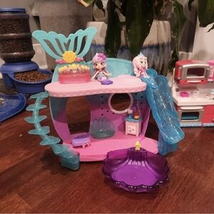 Shopkins Happy Places Mermaid House, Reef Retreat Complete Set Like-New